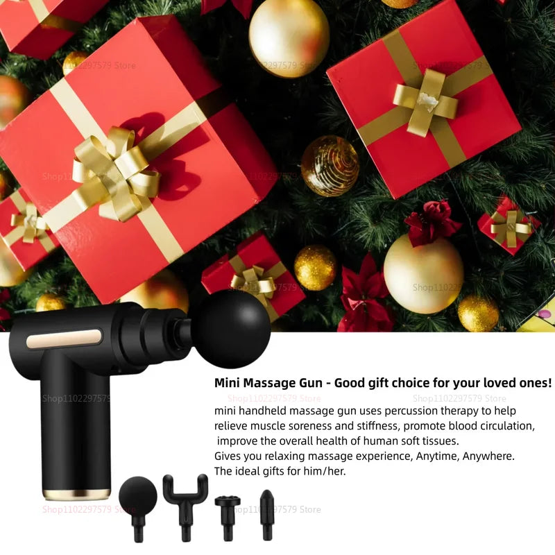 Deep Tissue Massage Gun – Handheld Electric Muscle Massager for Back, Neck, Shoulders, and Post-Workout Recovery